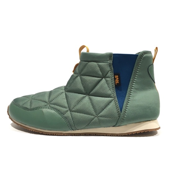 TEVA EMBER MID QUILTED CAMPING BOOTS -HELIX GREEN -YOUTH US 7 /WOMEN 8.5 -NEW - Picture 4 of 6